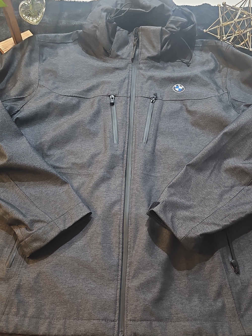 STORMTECH BMW Men’s Charcoal Gray Softshell Winter/Raincoat with Hood